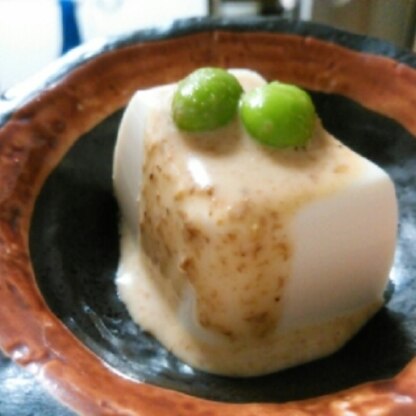 ｺﾞﾏﾄﾞﾚとお豆腐って、とってもあいますね♡新発見ですッ！(*^^*)